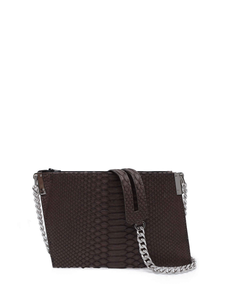 PEcado // BROWN PYTHON EMERALD CROSSBODY - Image 2