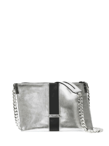 PEcado // SILVER METALLIC EMERALD CROSSBODY