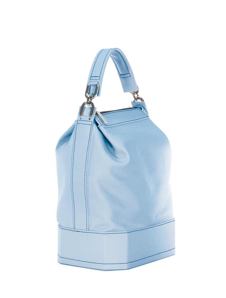 PEcado // BLUE LEATHER ASSCHER BUCKET - Image 2
