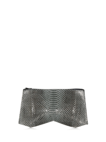 PEcado // GREY SNAKE TRILLIANT CLUTCH