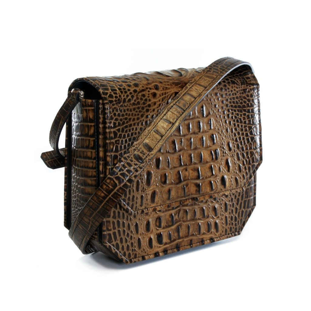 caramel radiant clutch bag
