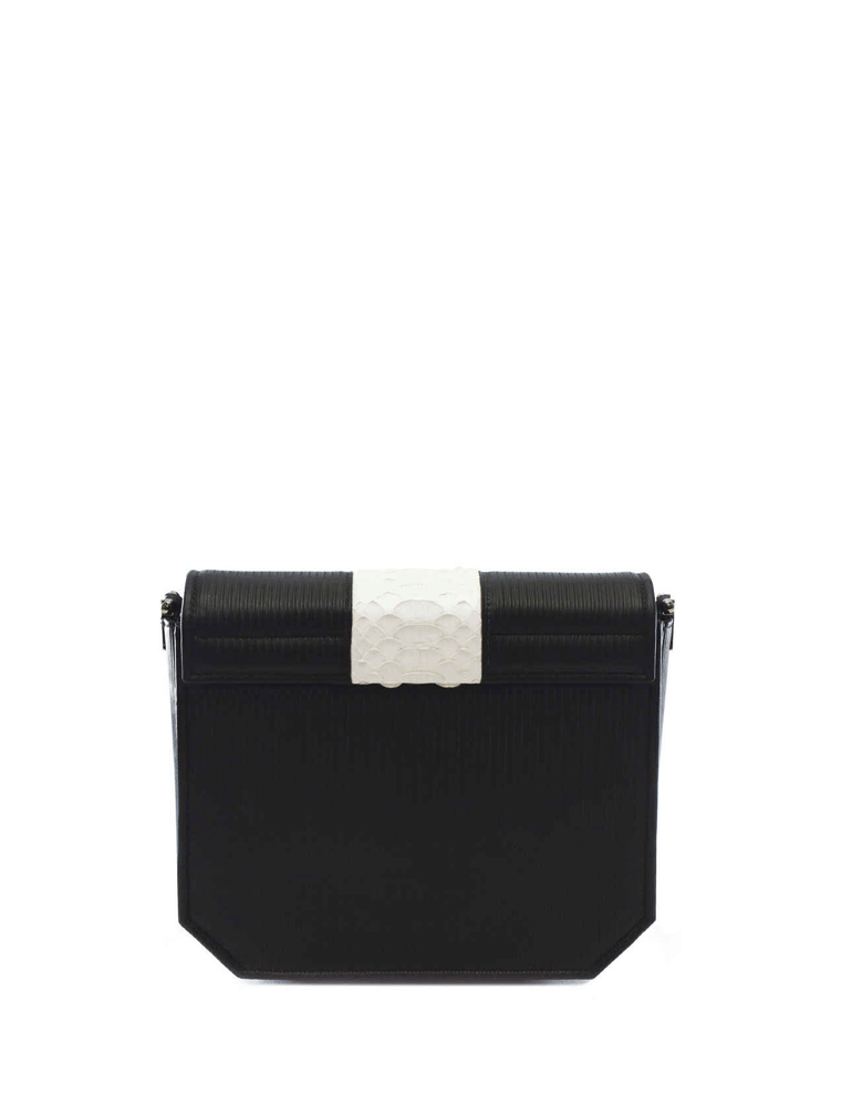 PEcado // BLACK STRIPE RADIANT CLUTCH BAG - Image 3