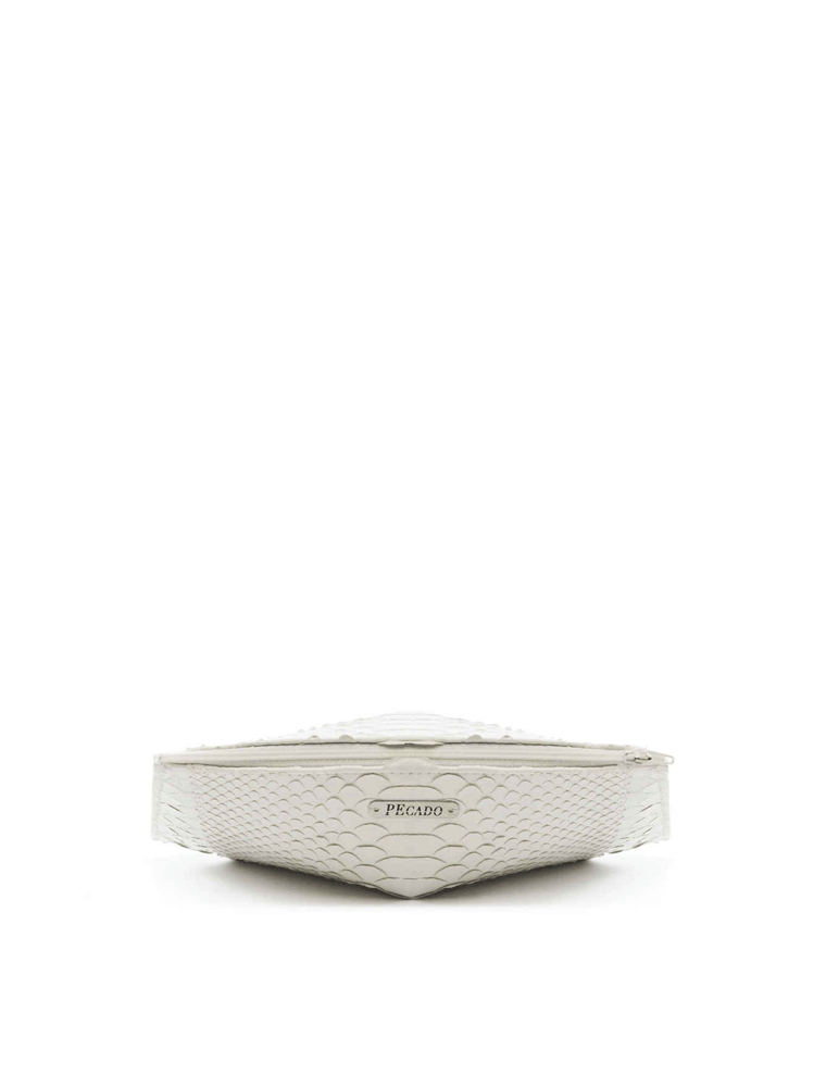 PEcado // WHITE PYTHON TRILLIANT CLUTCH - Image 3