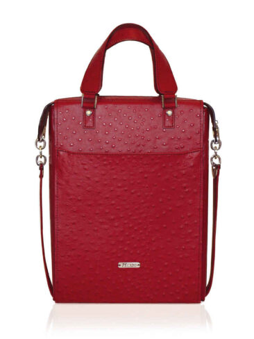 PEcado // LIPSTICK RED FRONT POCKET TOTE