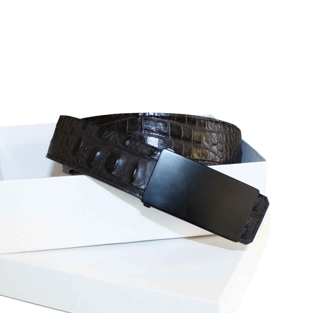 DARK BROWN MEN'S BELT