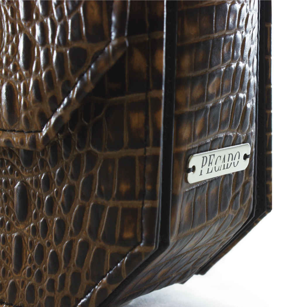 caramel radiant clutch bag