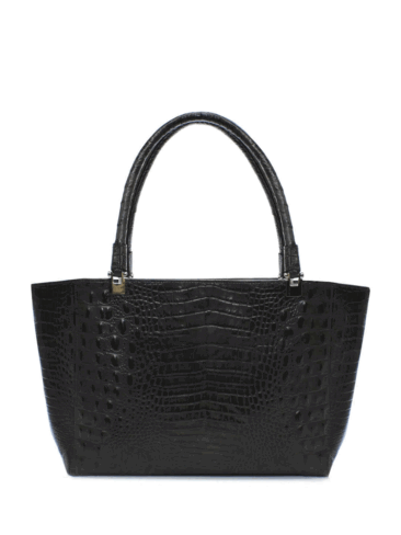 PEcado // BROWN CROC BAGUETTE SHOPPER TOTE