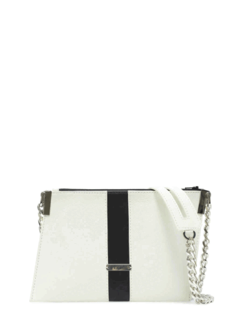 PEcado // CREAM LEATHER EMERALD CROSSBODY