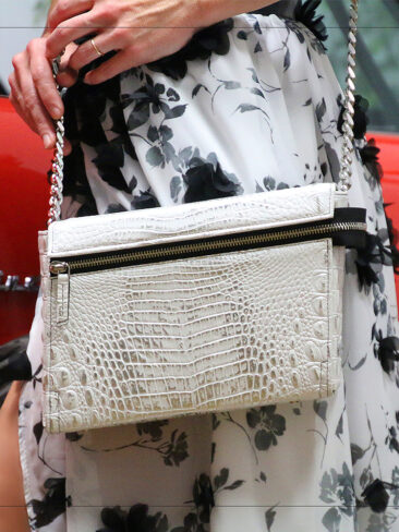 PEcado // PEARL WHITE EMERALD CROSSBODY EXPENDED PURSE
