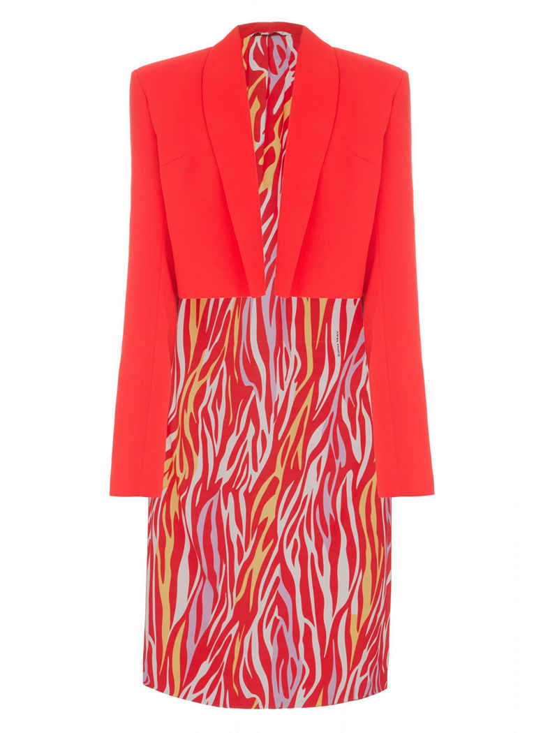 DAFNA MAY // TUXEDO CROP JACKET RED - Image 2