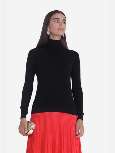 JENADIN // WOMENS GOLF TOP, BLACK