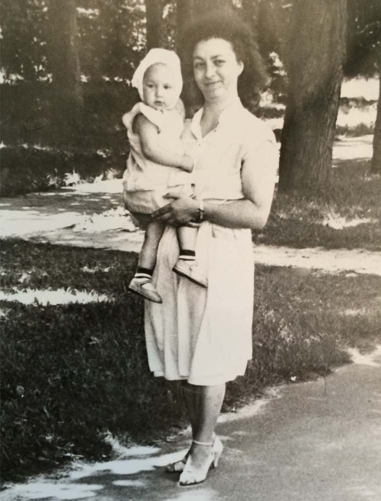 Designer, Alona Podoliak and her mother