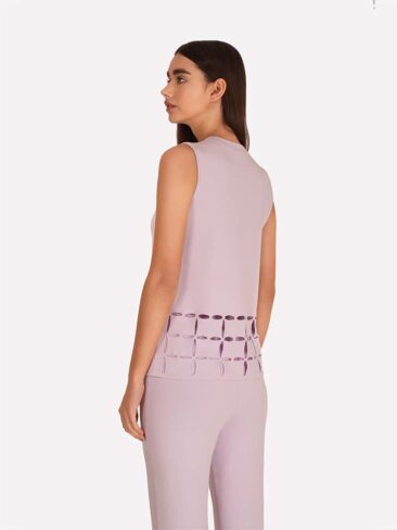 JENADIN // SLEEVELESS DIE CUT TOP