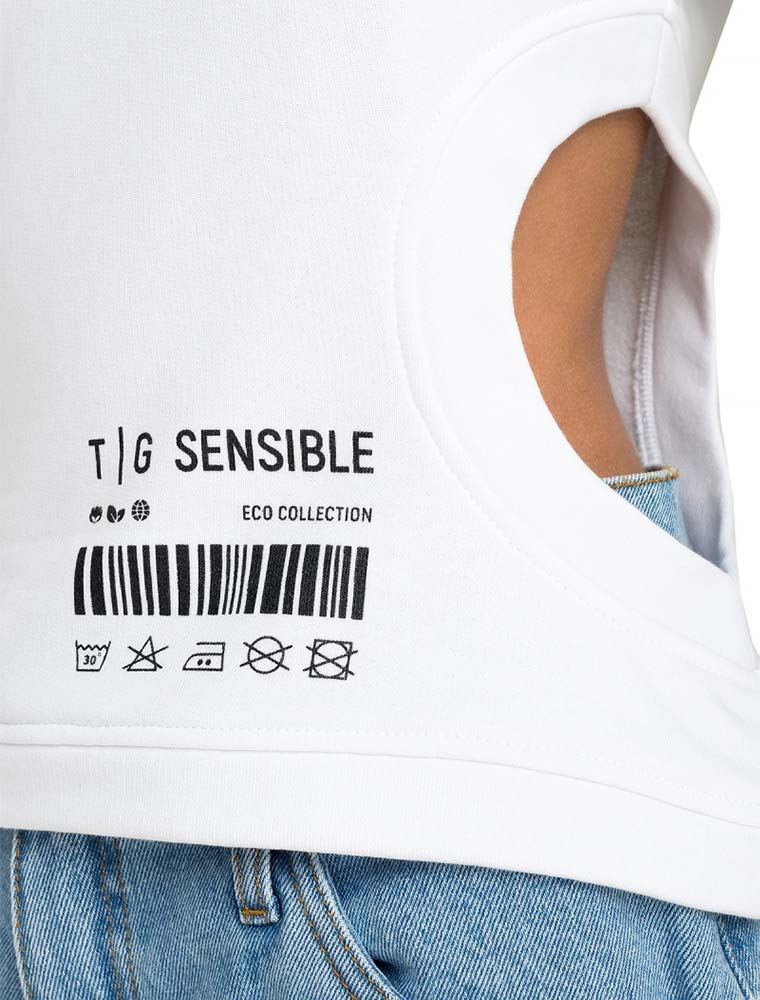 TAGO // SWEATSHIRT "AURELLI", WHITE - Image 3