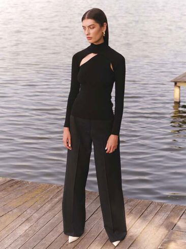 L.A.B. By TERNOVSKAYA // 2 IN 1 LONG SLEEVE TOP, BLACK Or BURGUNDY