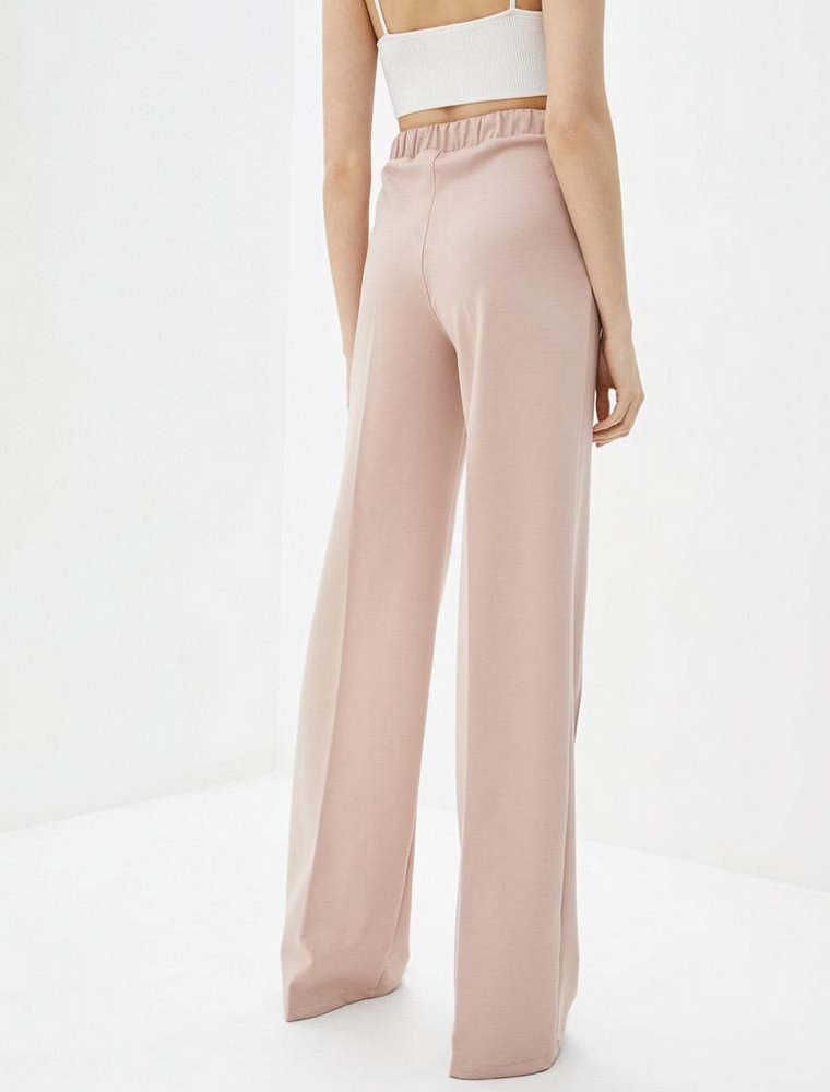 ZUBRYTSKAYA // STRAIGHT CUT CENTER CASUAL PANT, BLUSHED PINK - Image 3