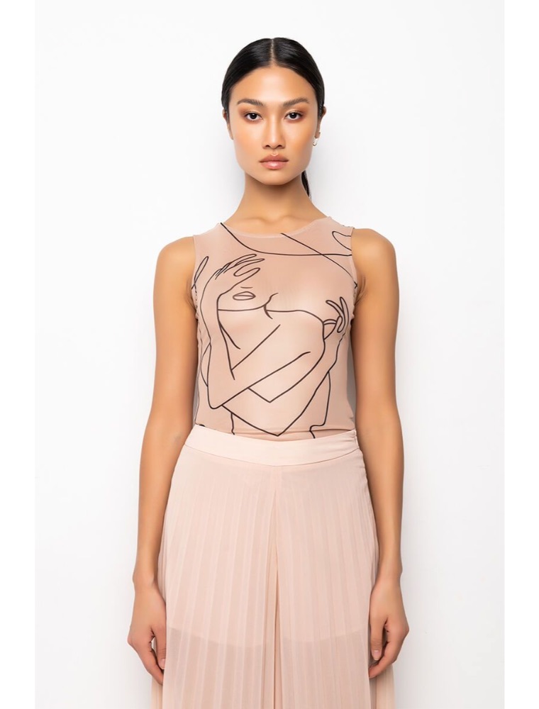 A.KOM // WOMEN'S MESH TANK BODYSUIT - Image 3