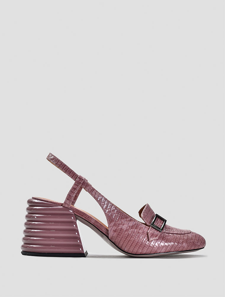 VITTO ROSSI // CHUNKY RIBBED HEEL SANDALS, ROSE