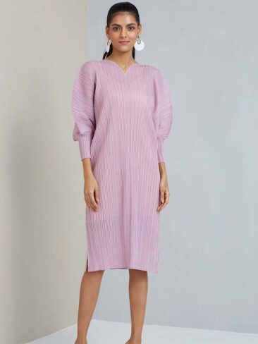 SCARLET SAGE // KIM BATWING STRAIGHT CUT SHIFT DRESS, PINK