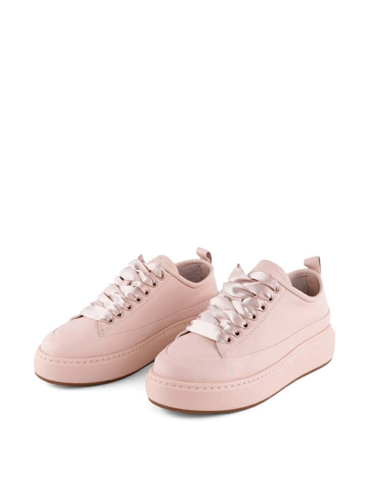 MIRATON // SATIN LACE SNEAKERS, LIGHT PINK - Image 5