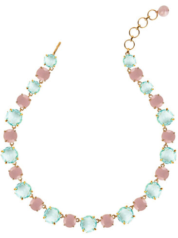 BOUNKIT // NECKLACE SET W/ BLUE QUARTZ AND ROSE QUARTZ