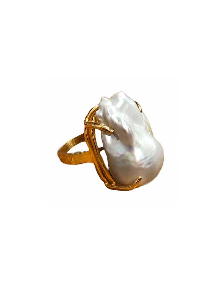 BOUNKIT // BAROQUE PEARL RING