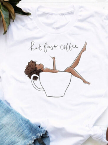 LOVE&LIVE // “BUT FIRST COFFEE” TEE SHIRT
