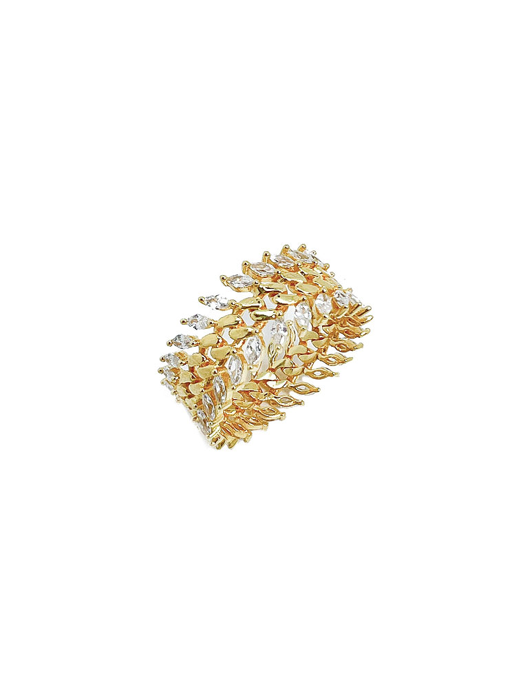 VAJZE // GENTIANA RING, 14K GOLD PLATED