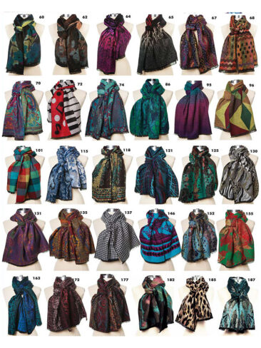 RAPTI // PRINTED CASHMERE SCARF, MULTICOLOR 60 – 187