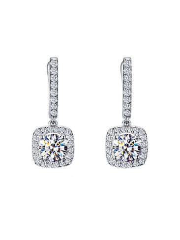 SE // SURGICAL STEEL EARRINGS, MICRO-INLAID ZIRCON
