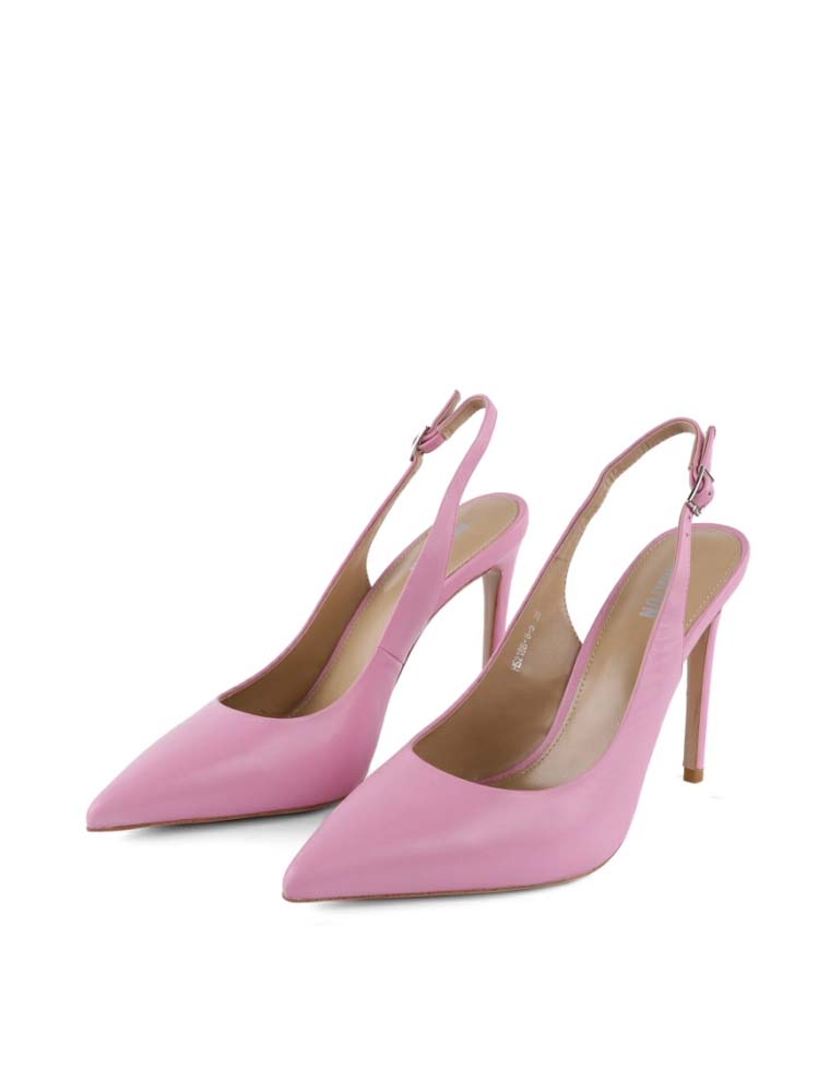 MIRATON // WOMEN'S CLASSIC SLINGBACK PUMPS, PINK - Image 4