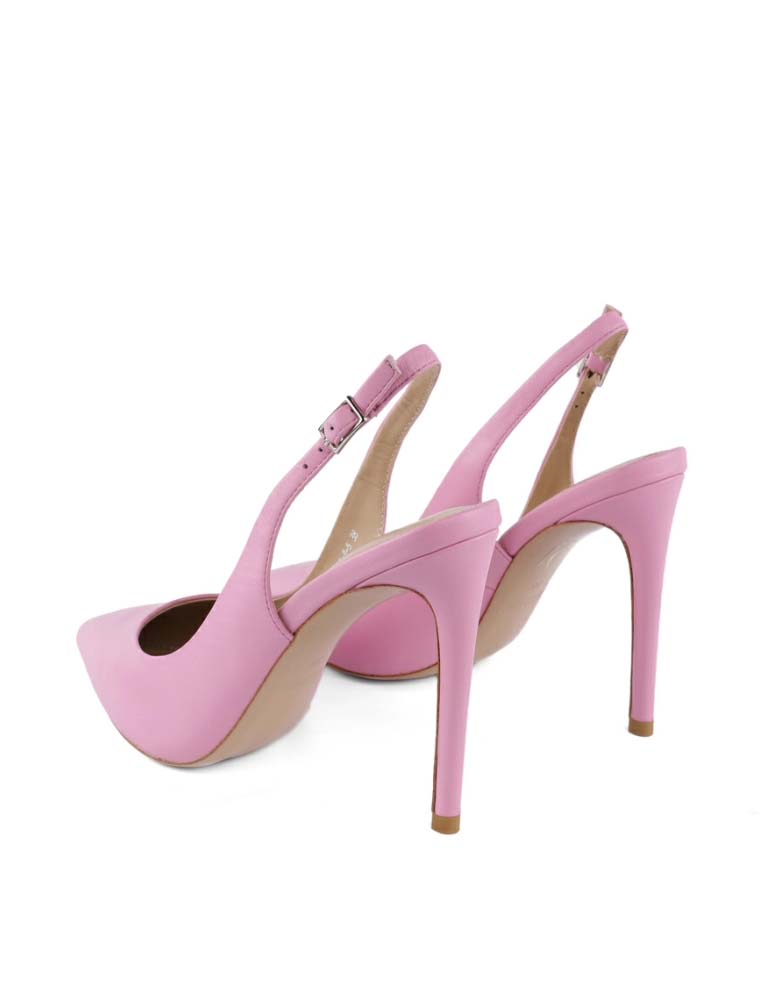 MIRATON // WOMEN'S CLASSIC SLINGBACK PUMPS, PINK - Image 3