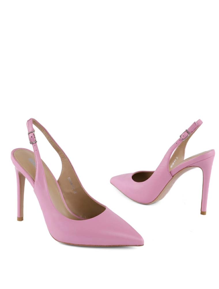 MIRATON // WOMEN'S CLASSIC SLINGBACK PUMPS, PINK - Image 2
