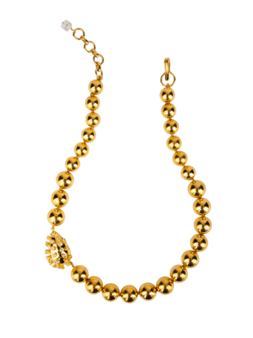 BOUNKIT // GOLD PLATED METAL BEADS NECKLACE