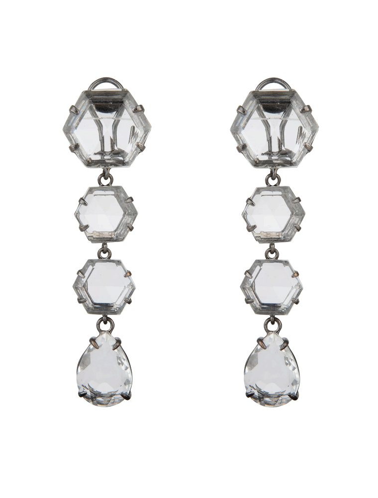 BOUNKIT // CLEAR QUARTZ EARRINGS