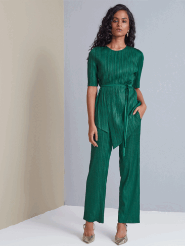 SCARLET SAGE // CONSTANCE SET, EMERALD GREEN