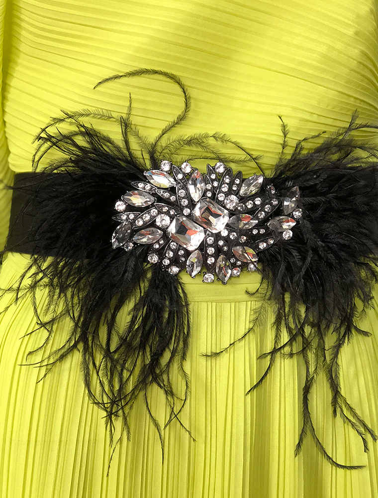 PEcado // RHINESTONE ELASTIC WAIST BELT, BLACK - Image 3