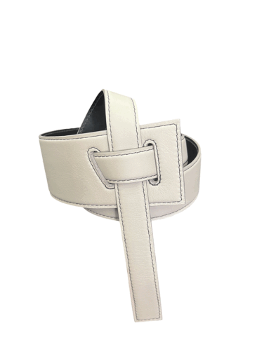 PEcado // LEATHER KNOTTED BELT, LIGHT TAUPE