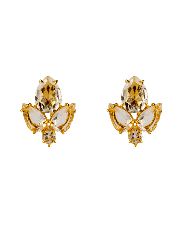 BOUNKIT // CLEAR QUARTZ EARRING SET - Image 3