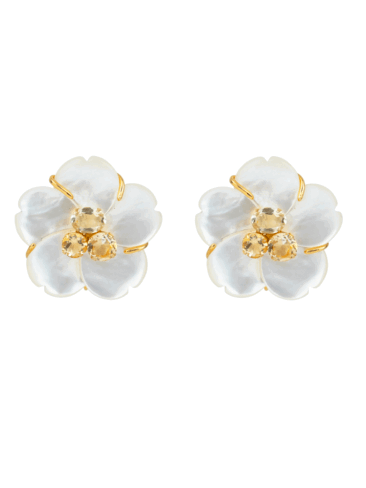 BOUNKIT // MOTHER OF PEARL FLOWER STUDS