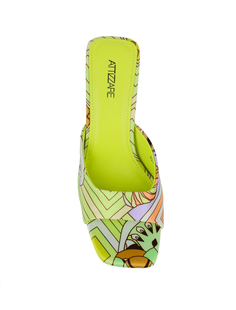ATTIZZARE // SUMMER MOSAIC SANDAL, LIME GREEN - Image 4