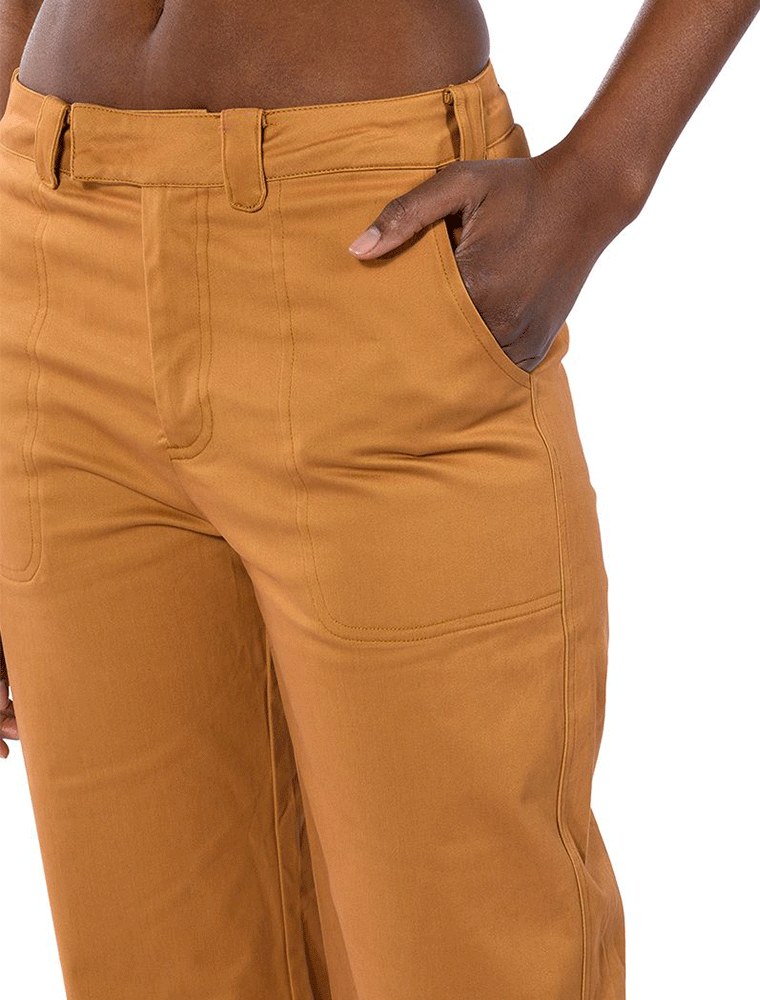 A.KOM // MODERN KHAKI STRAIGHT CUT TROUSERS - Image 2