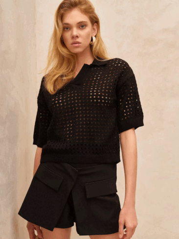 GEPUR // TRENDY BLACK SKIRT-SHORTS