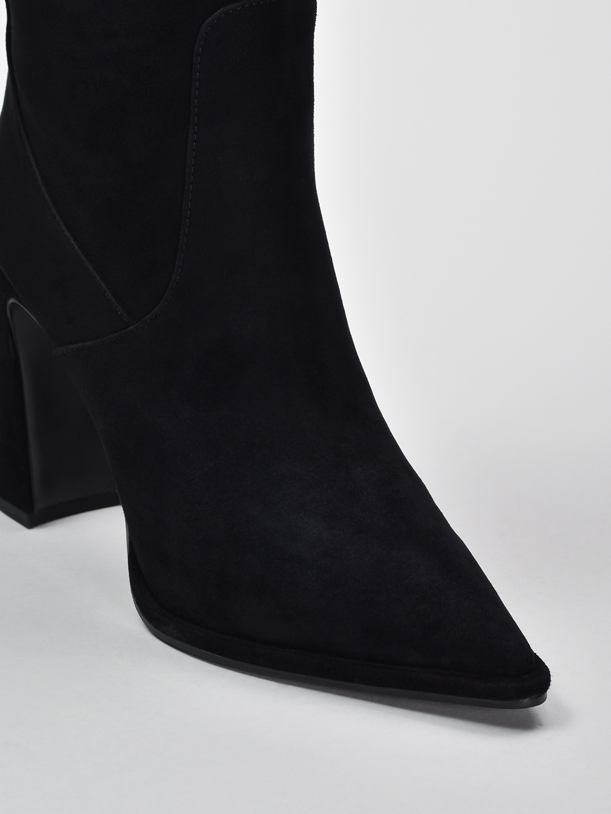 VITTO ROSSI // OVER-THE-KNEE SUEDE BOOTS, BLACK - Image 4
