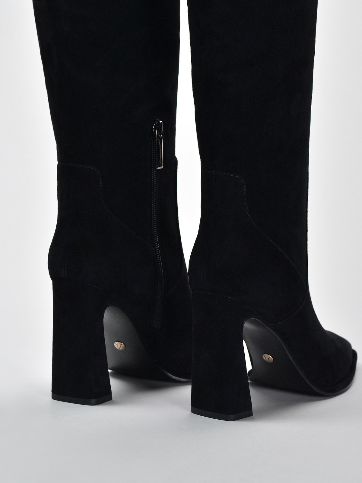 VITTO ROSSI // OVER-THE-KNEE SUEDE BOOTS, BLACK - Image 3